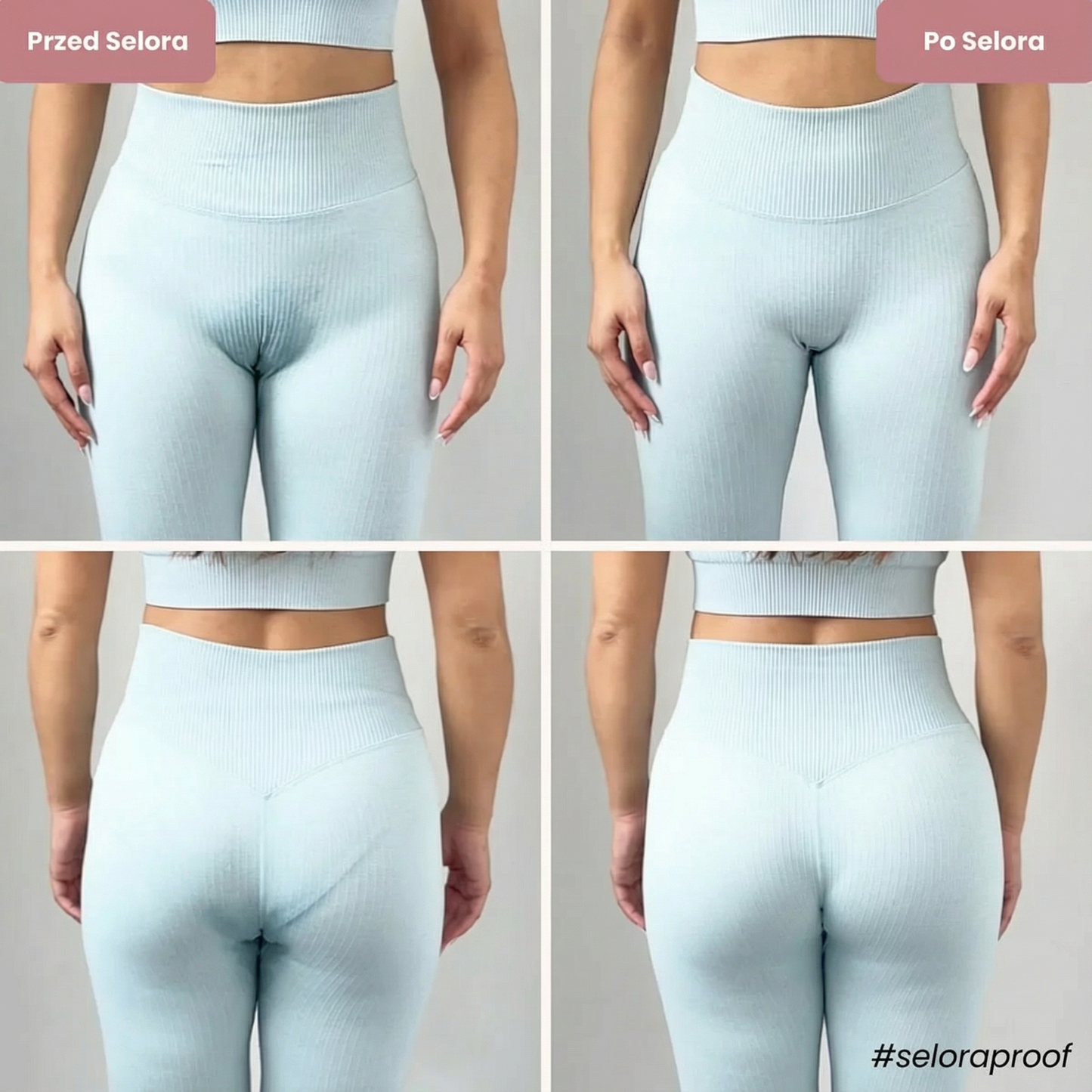 Selora – Niewidoczne stringi High Rise bez camel toe